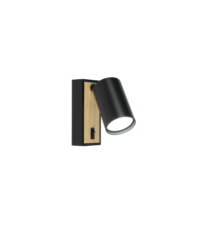 FOCO REVIK 1xGU10 NEGRO HAYA